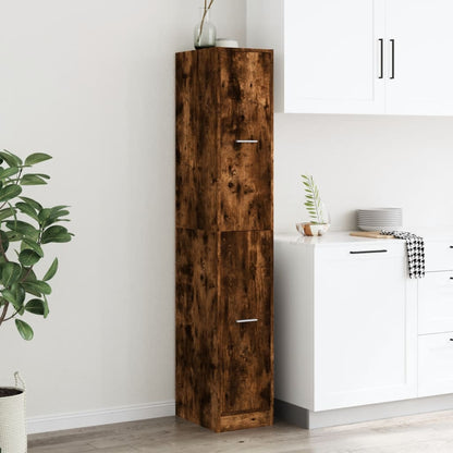 Armadietto da Farmacia Rovere Fumo 30x41x174,5 cm in Truciolato | homemem39