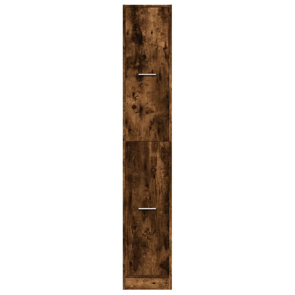 Armadietto da Farmacia Rovere Fumo 30x41x174,5 cm in Truciolato | homemem39