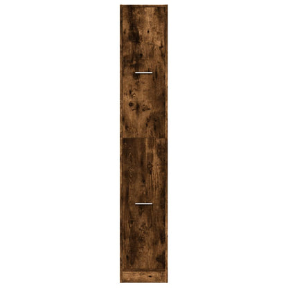 Armadietto da Farmacia Rovere Fumo 30x41x174,5 cm in Truciolato | homemem39