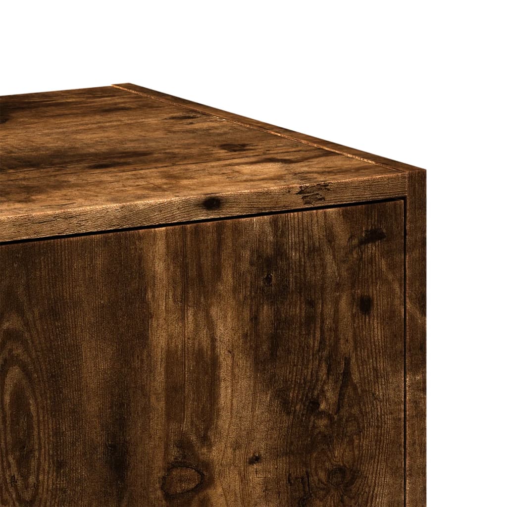 Armadietto da Farmacia Rovere Fumo 30x41x174,5 cm in Truciolato | homemem39