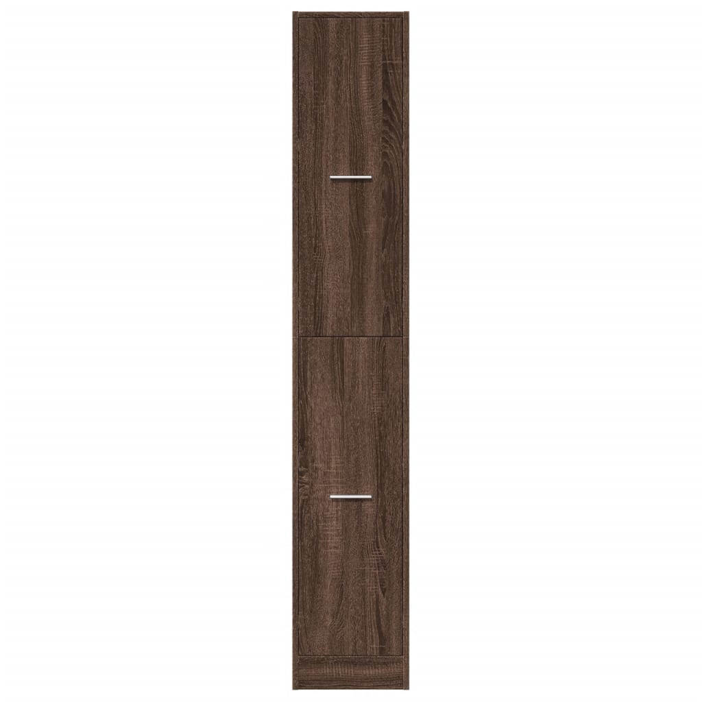Armadietto da Farmacia Rovere Marrone 30x41x174,5 cm Truciolato | homemem39