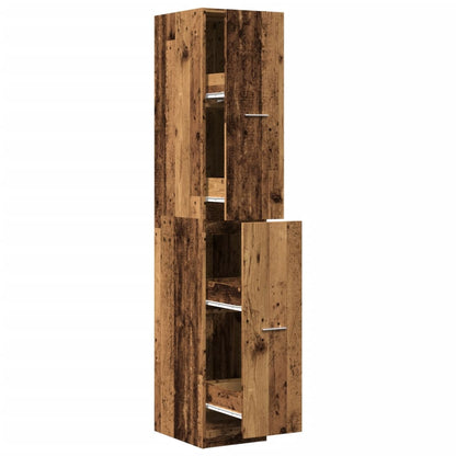 Armadietto da Farmacia Legno Vecchio 30x41x174,5 cm Truciolato | homemem39