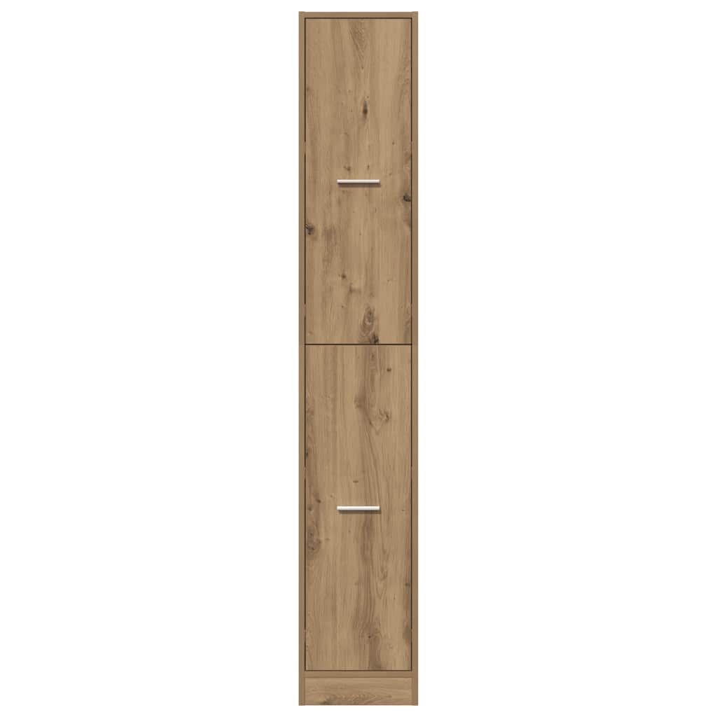 Armadietto da Farmacia Rovere 30x41x174,5 cm in Truciolato | homemem39