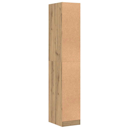Armadietto da Farmacia Rovere 30x41x174,5 cm in Truciolato