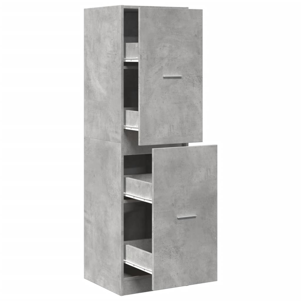 Armadietto da Farmacia Grigio Cemento 40x41x144,5 cm Truciolato | homemem39