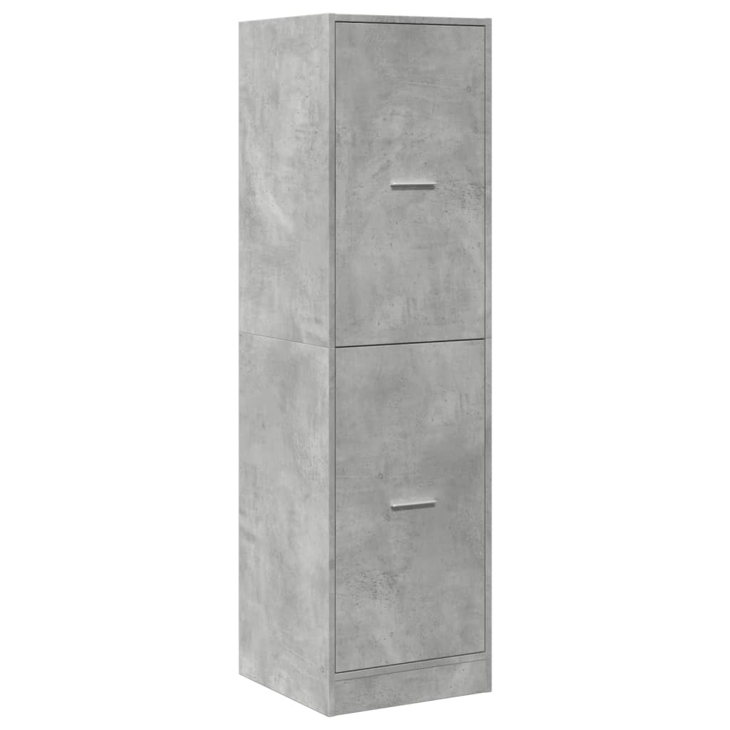 Armadietto da Farmacia Grigio Cemento 40x41x144,5 cm Truciolato | homemem39