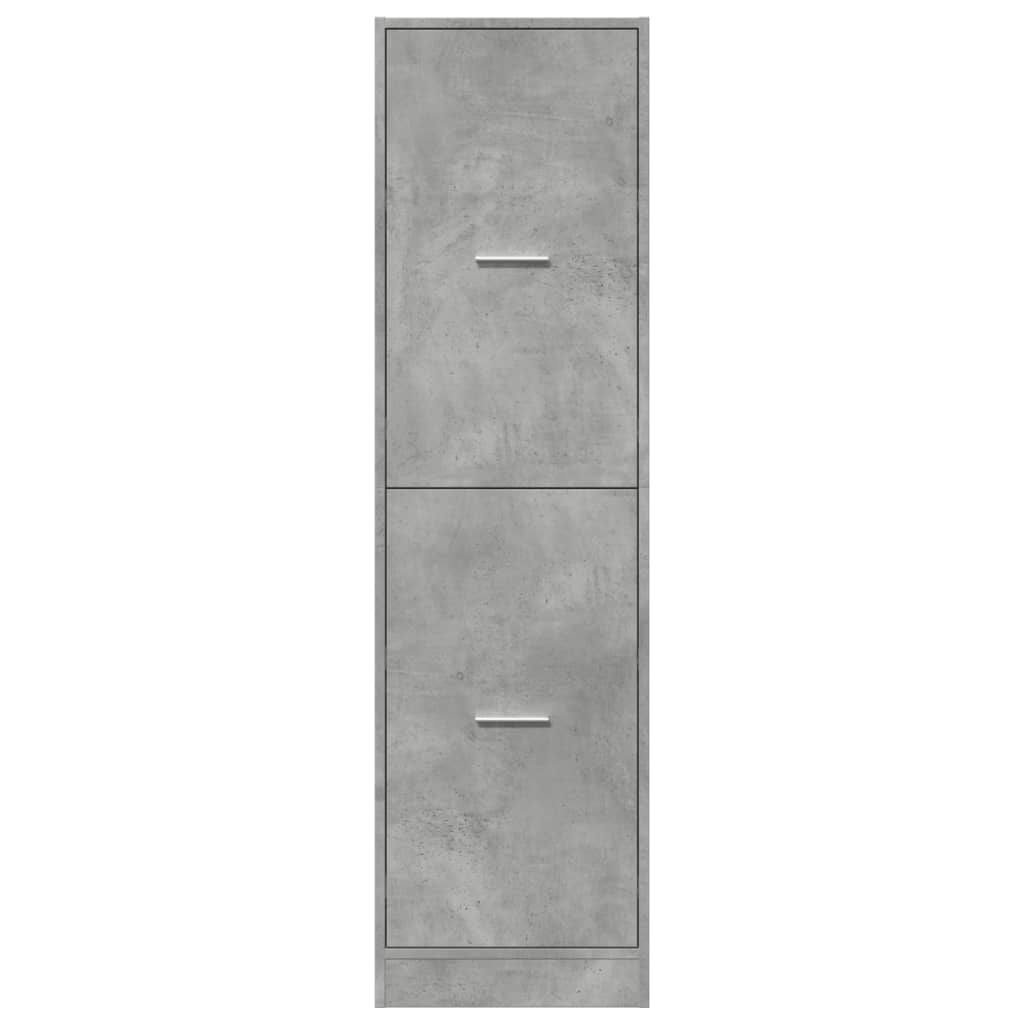 Armadietto da Farmacia Grigio Cemento 40x41x144,5 cm Truciolato | homemem39