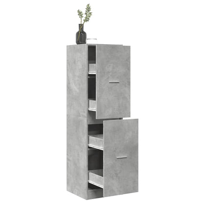 Armadietto da Farmacia Grigio Cemento 40x41x144,5 cm Truciolato | homemem39