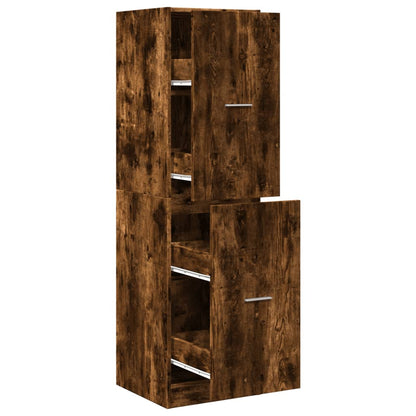 Armadietto da Farmacia Rovere Fumo 40x41x144,5 cm in Truciolato | homemem39