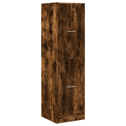 Armadietto da Farmacia Rovere Fumo 40x41x144,5 cm in Truciolato | homemem39