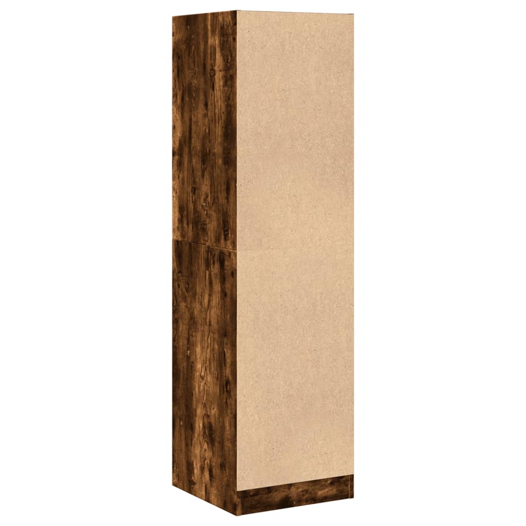 Armadietto da Farmacia Rovere Fumo 40x41x144,5 cm in Truciolato | homemem39