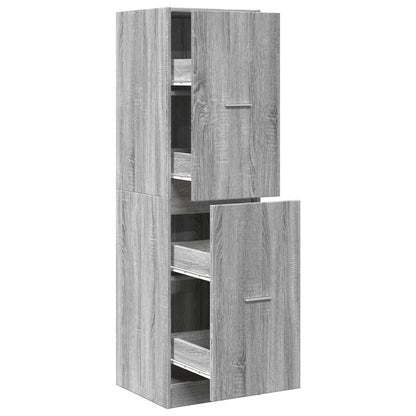 Armadietto da Farmacia Grigio Sonoma 40x41x144,5 cm Truciolato | homemem39