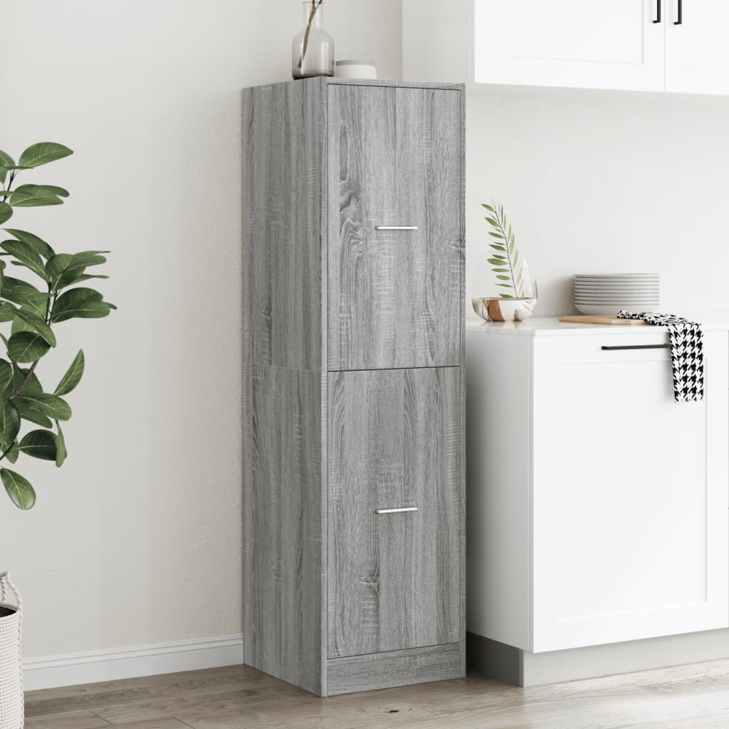 Armadietto da Farmacia Grigio Sonoma 40x41x144,5 cm Truciolato | homemem39