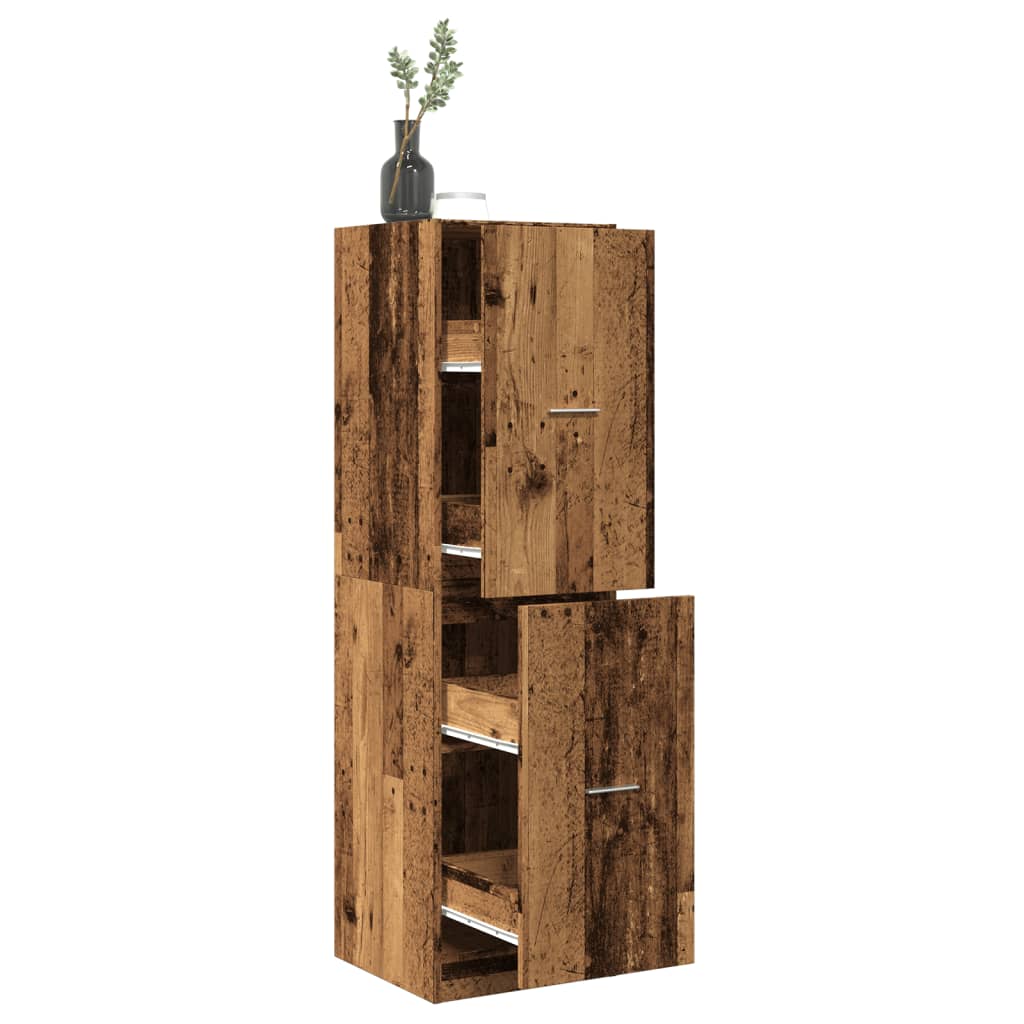 Armadietto da Farmacia Legno Vecchio 40x41x144,5 cm Truciolato | homemem39