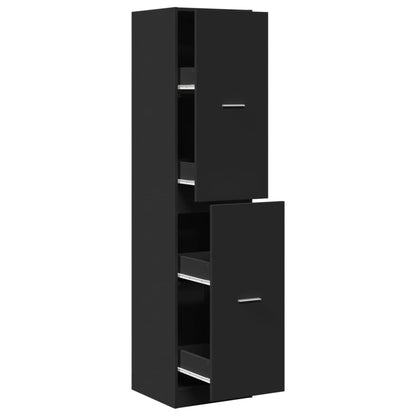 Armadietto da Farmacia Nero 40x41x174,5 cm in Truciolato | homemem39