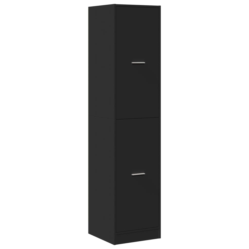 Armadietto da Farmacia Nero 40x41x174,5 cm in Truciolato | homemem39