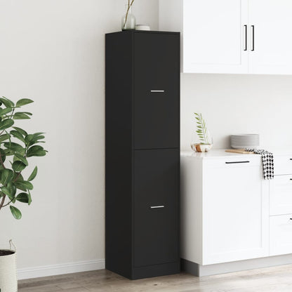 Armadietto da Farmacia Nero 40x41x174,5 cm in Truciolato | homemem39