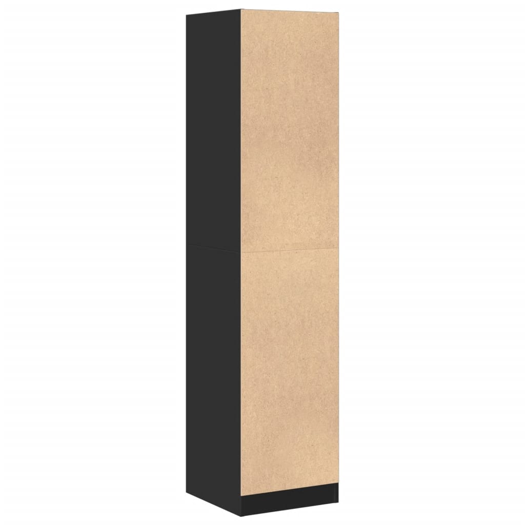 Armadietto da Farmacia Nero 40x41x174,5 cm in Truciolato | homemem39