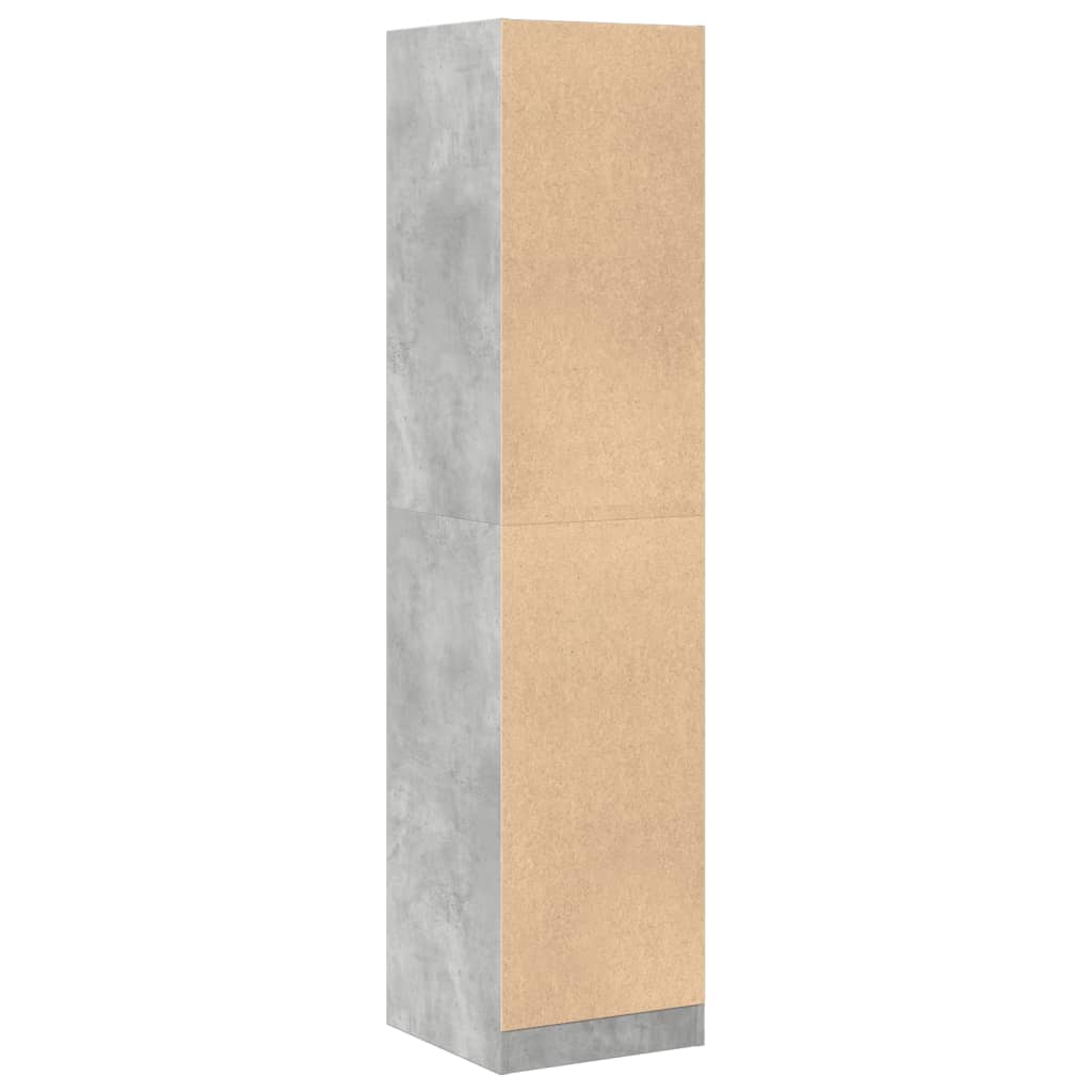 Armadietto da Farmacia Grigio Cemento 40x41x174,5 cm Truciolato | homemem39