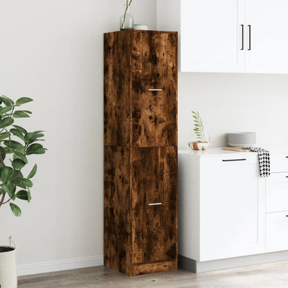 Armadietto da Farmacia Rovere Fumo 40x41x174,5 cm in Truciolato | homemem39