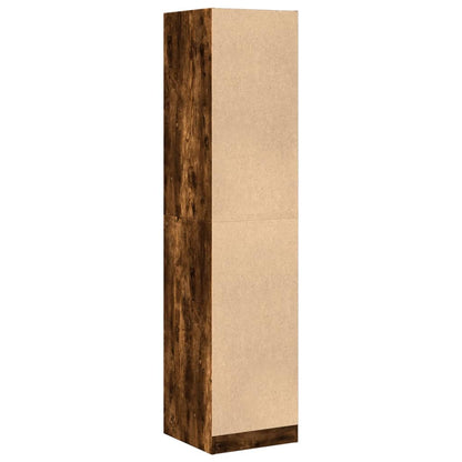 Armadietto da Farmacia Rovere Fumo 40x41x174,5 cm in Truciolato | homemem39