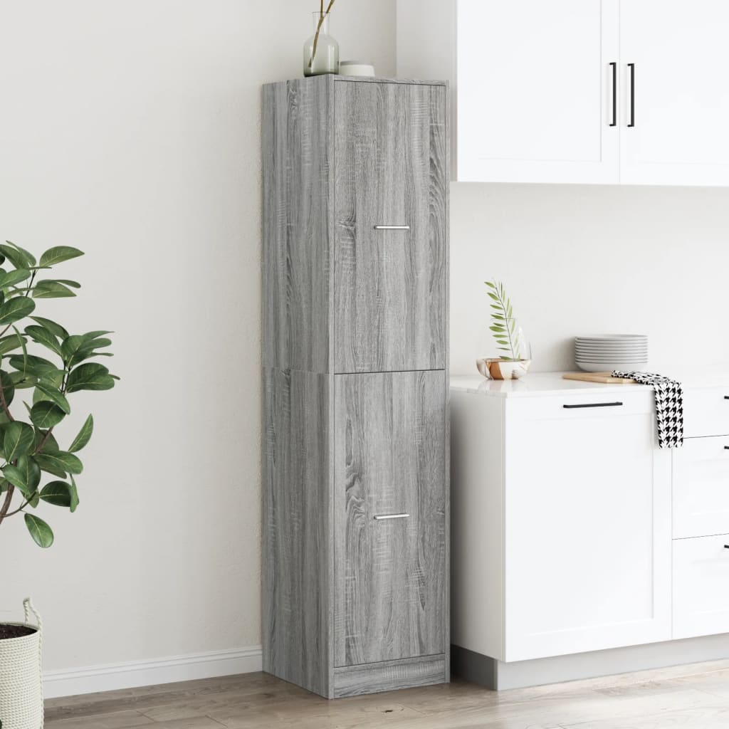 Armadietto da Farmacia Grigio Sonoma 40x41x174,5 cm Truciolato | homemem39