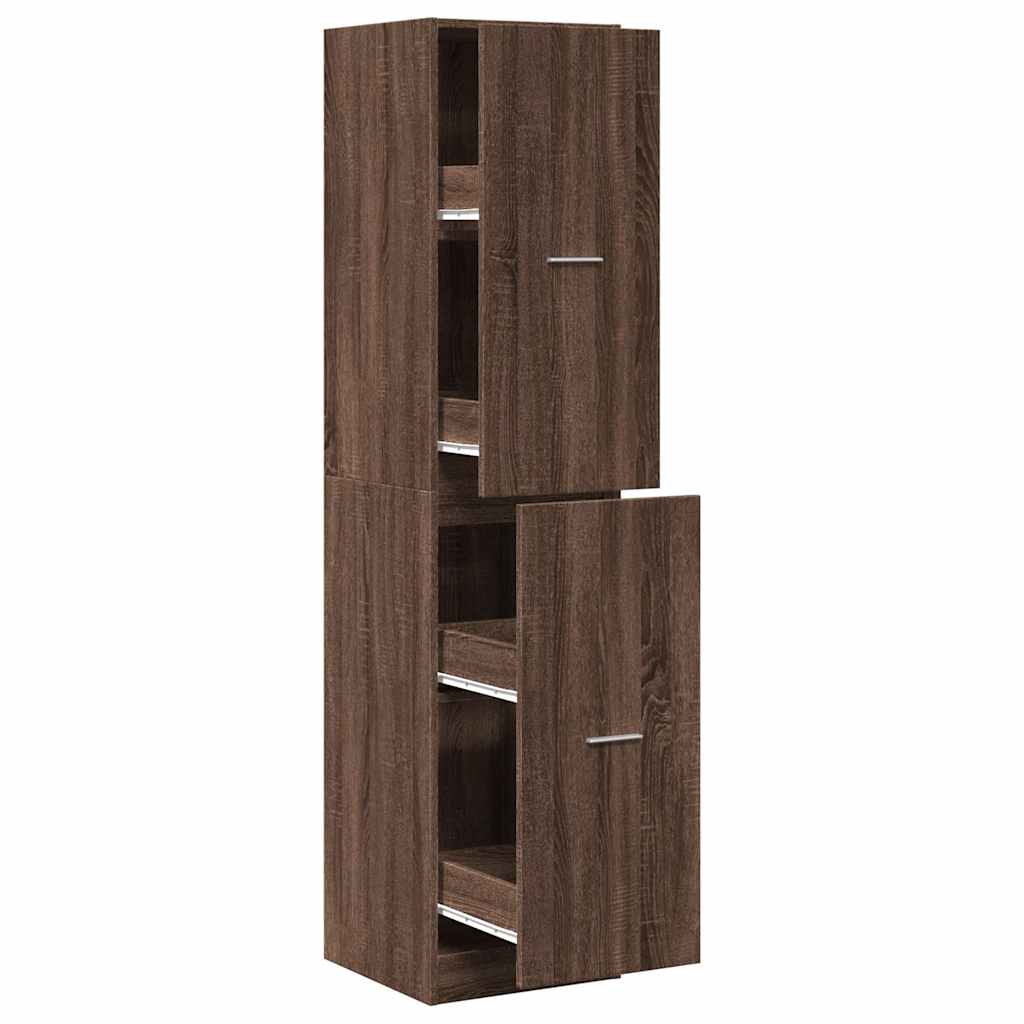 Armadietto da Farmacia Rovere Marrone 40x41x174,5 cm Truciolato | homemem39