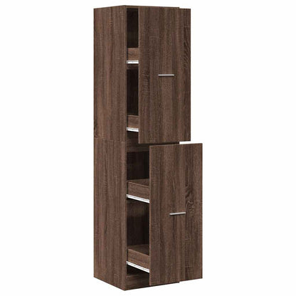 Armadietto da Farmacia Rovere Marrone 40x41x174,5 cm Truciolato | homemem39