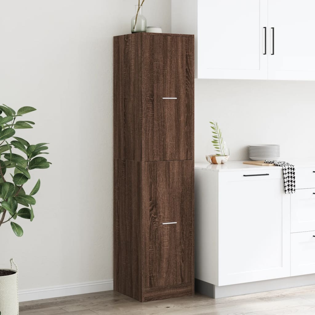 Armadietto da Farmacia Rovere Marrone 40x41x174,5 cm Truciolato | homemem39