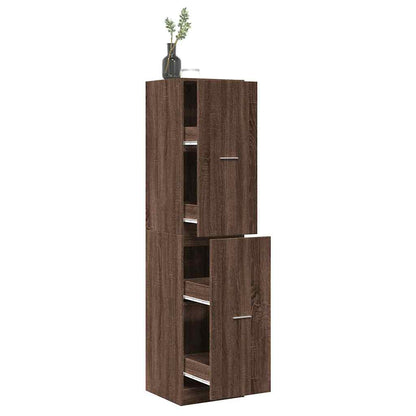 Armadietto da Farmacia Rovere Marrone 40x41x174,5 cm Truciolato | homemem39
