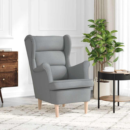 Poltrona Grigio Chiaro 74x84x100 cm in Tessuto | homemem39