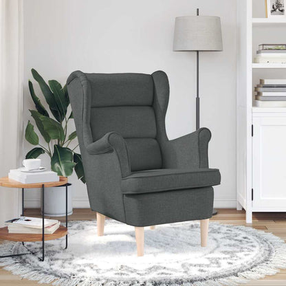 Poltrona Grigio Scuro 74x84x100 cm in Tessuto | homemem39