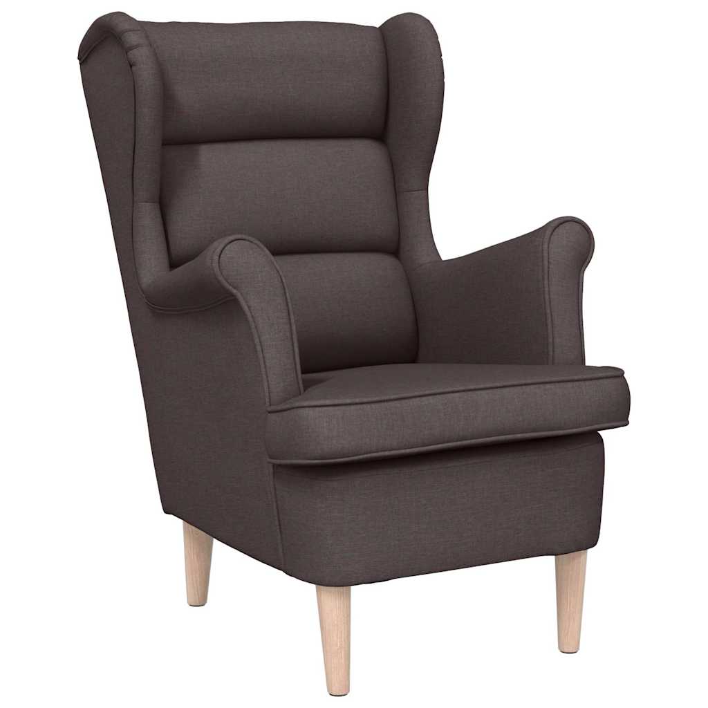 Poltrona Marrone Scuro 74x84x100 cm in Tessuto | homemem39
