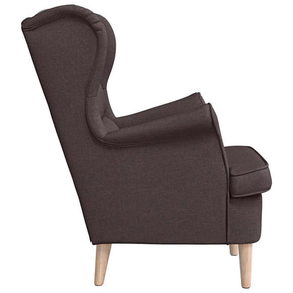 Poltrona Marrone Scuro 74x84x100 cm in Tessuto | homemem39