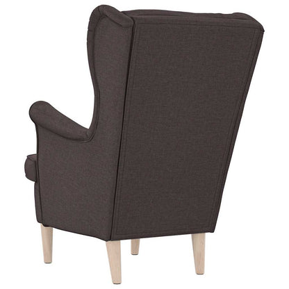 Poltrona Marrone Scuro 74x84x100 cm in Tessuto | homemem39