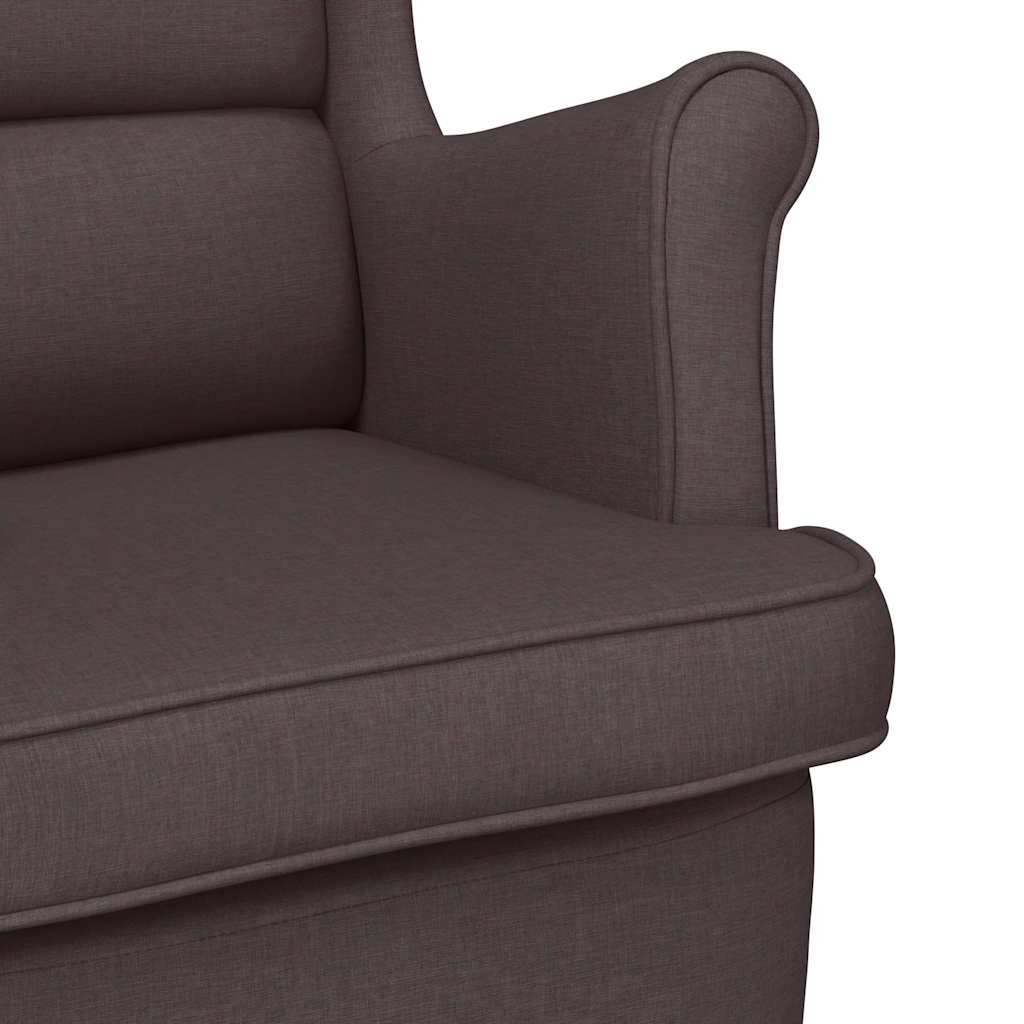 Poltrona Marrone Scuro 74x84x100 cm in Tessuto | homemem39