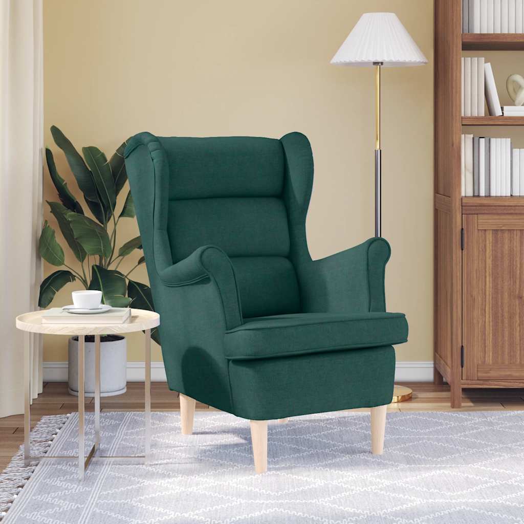 Poltrona Verde Scuro 74x84x100 cm in Tessuto | homemem39