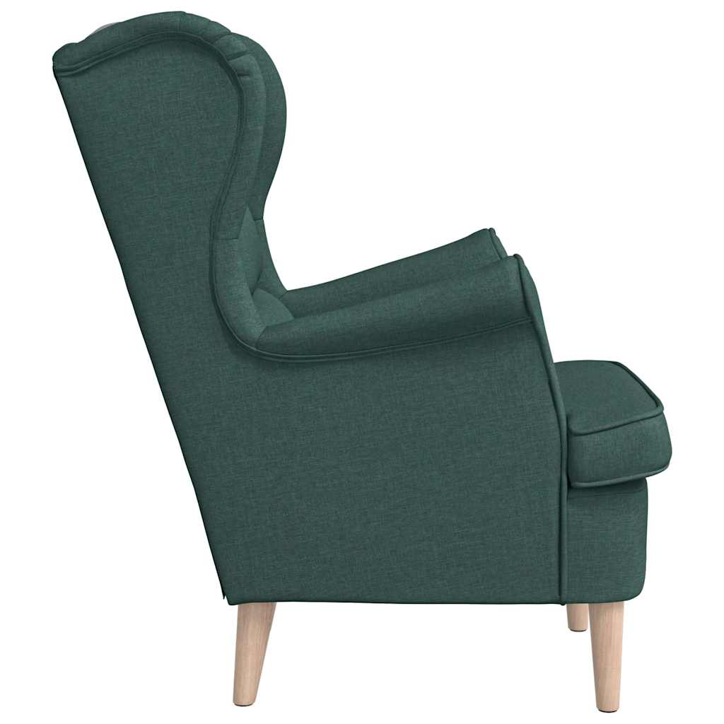 Poltrona Verde Scuro 74x84x100 cm in Tessuto | homemem39