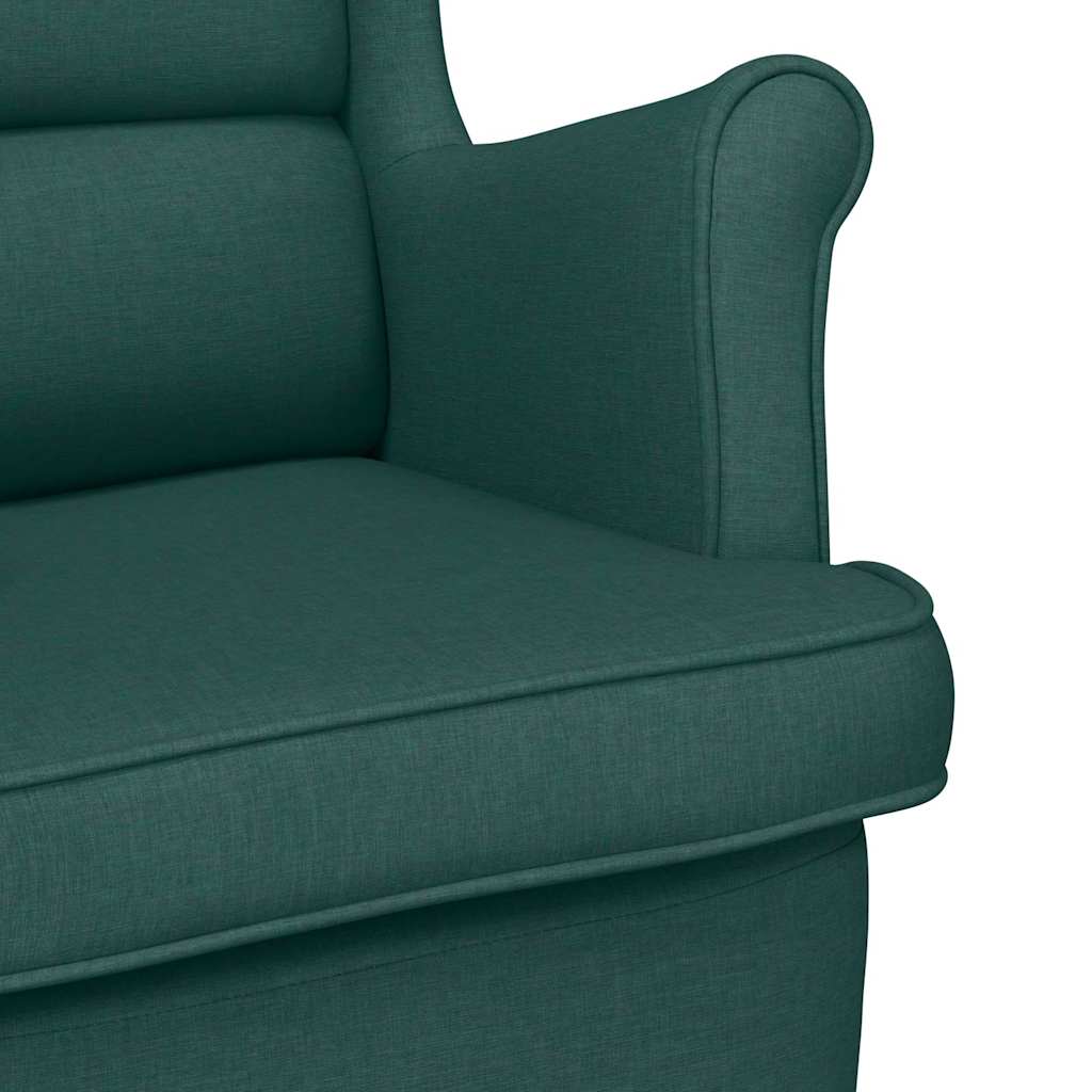 Poltrona Verde Scuro 74x84x100 cm in Tessuto | homemem39