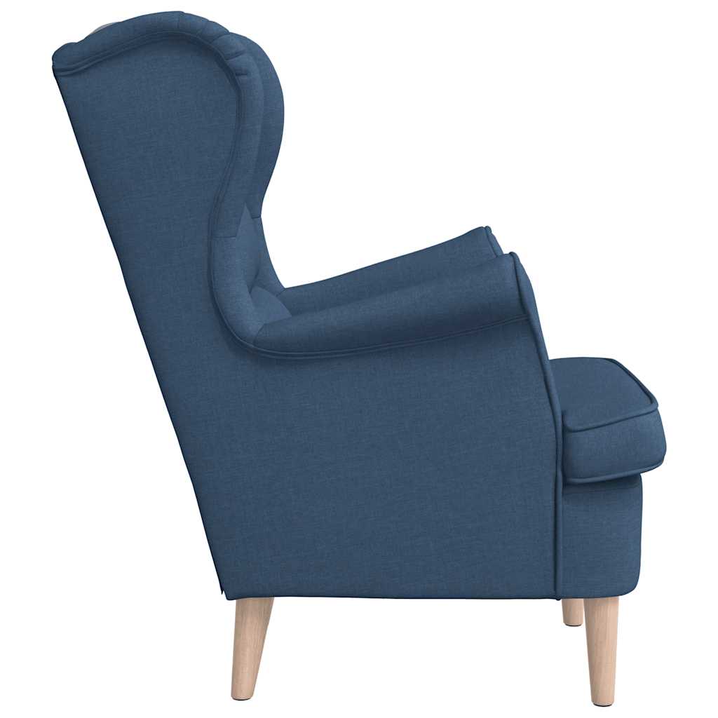 Poltrona Blu 74x84x100 cm in Tessuto | homemem39