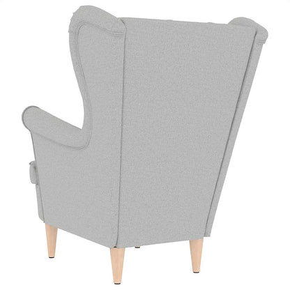 Poltrona Nuvola Grigia 74x84x100 cm in Tessuto - homemem39