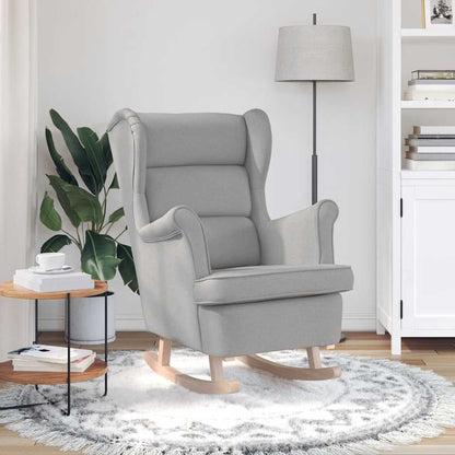 Sedia a Dondolo Nuvola Grigia 74x90x102 cm in Tessuto | homemem39