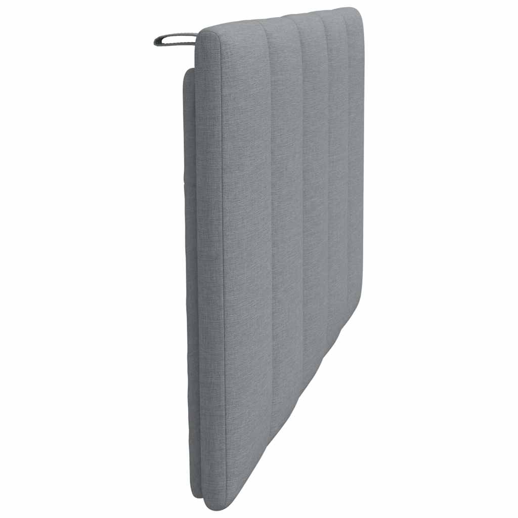 Cuscino Testiera Grigio Chiaro 80 cm in Tessuto - homemem39
