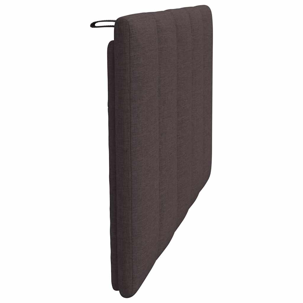 Cuscino Testiera Hanko Marrone Scuro 80 cm in Tessuto