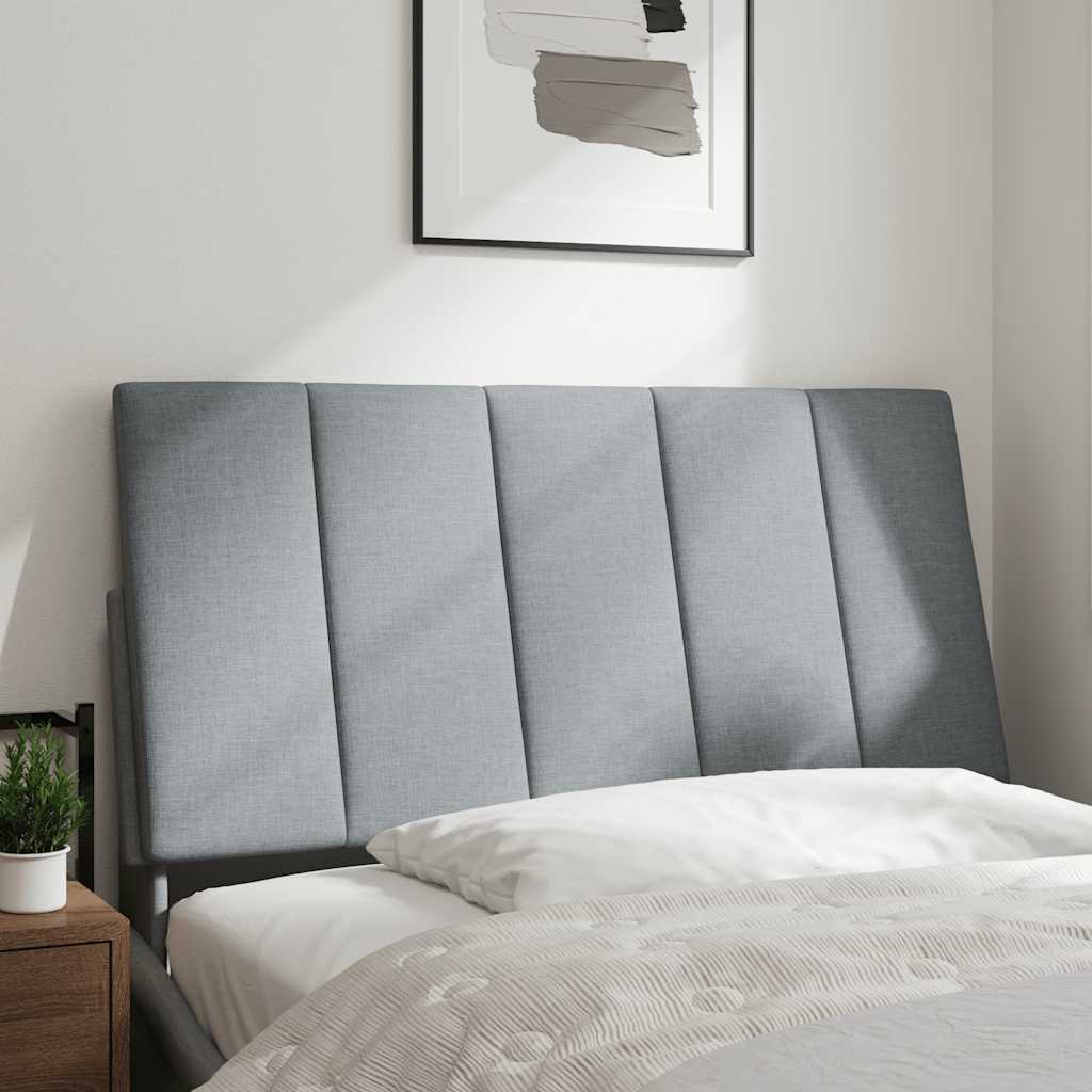 Cuscino Testiera Hanko Grigio Chiaro 100 cm in Tessuto