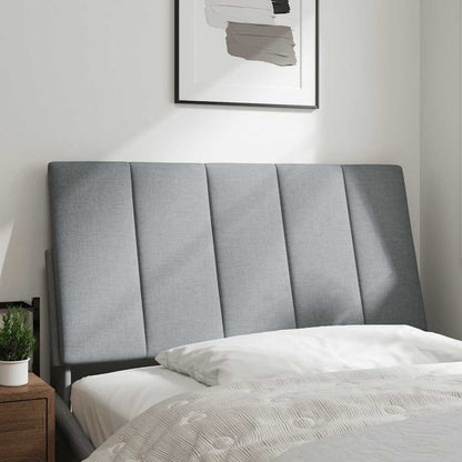 Cuscino Testiera Hanko Grigio Chiaro 100 cm in Tessuto