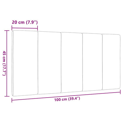Cuscino Testiera Crema 100 cm in Tessuto - homemem39