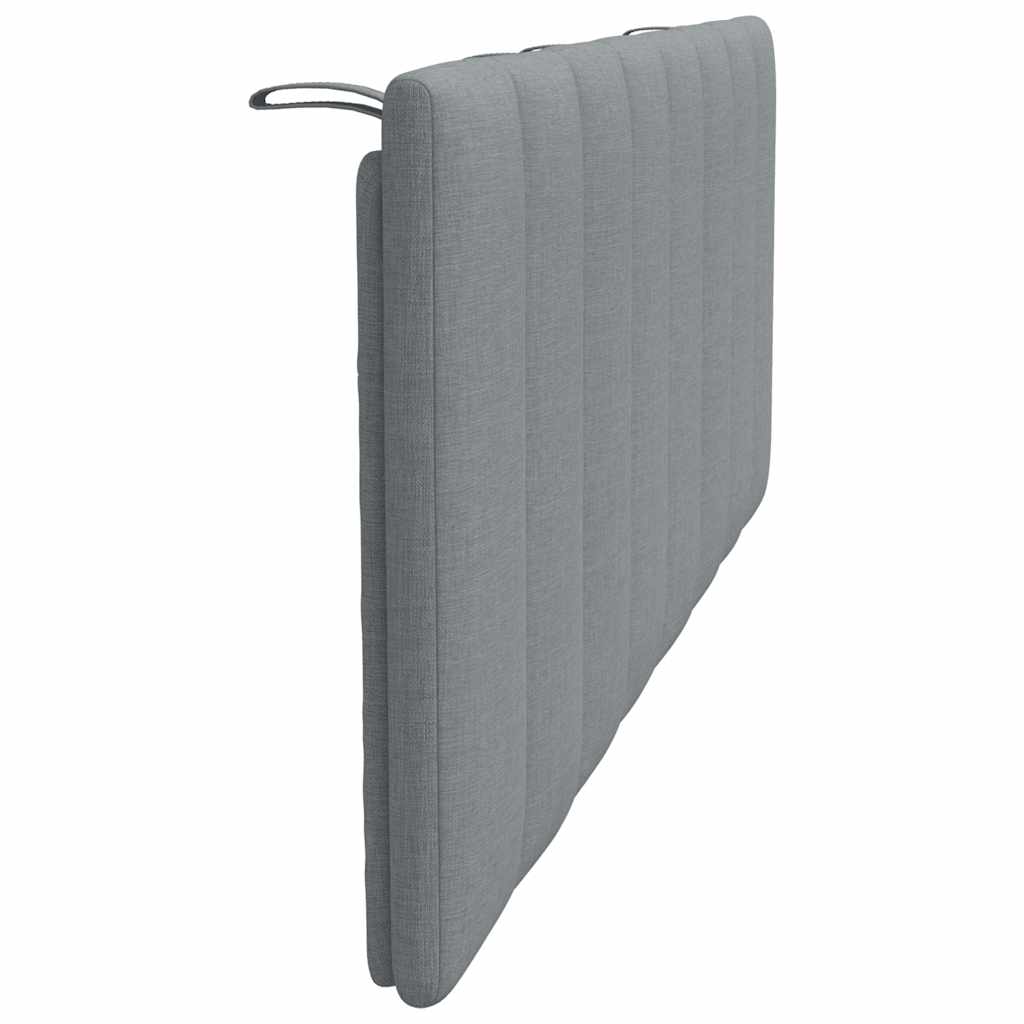 Cuscino Testiera Grigio Chiaro 120 cm in Tessuto - homemem39