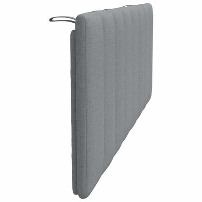 Cuscino Testiera Grigio Chiaro 120 cm in Tessuto - homemem39