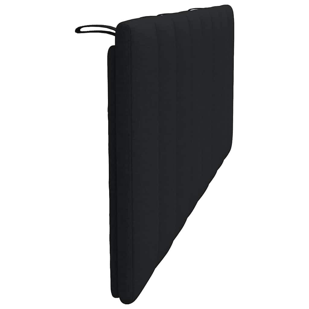 Cuscino Testiera Nero 120 cm in Tessuto - homemem39
